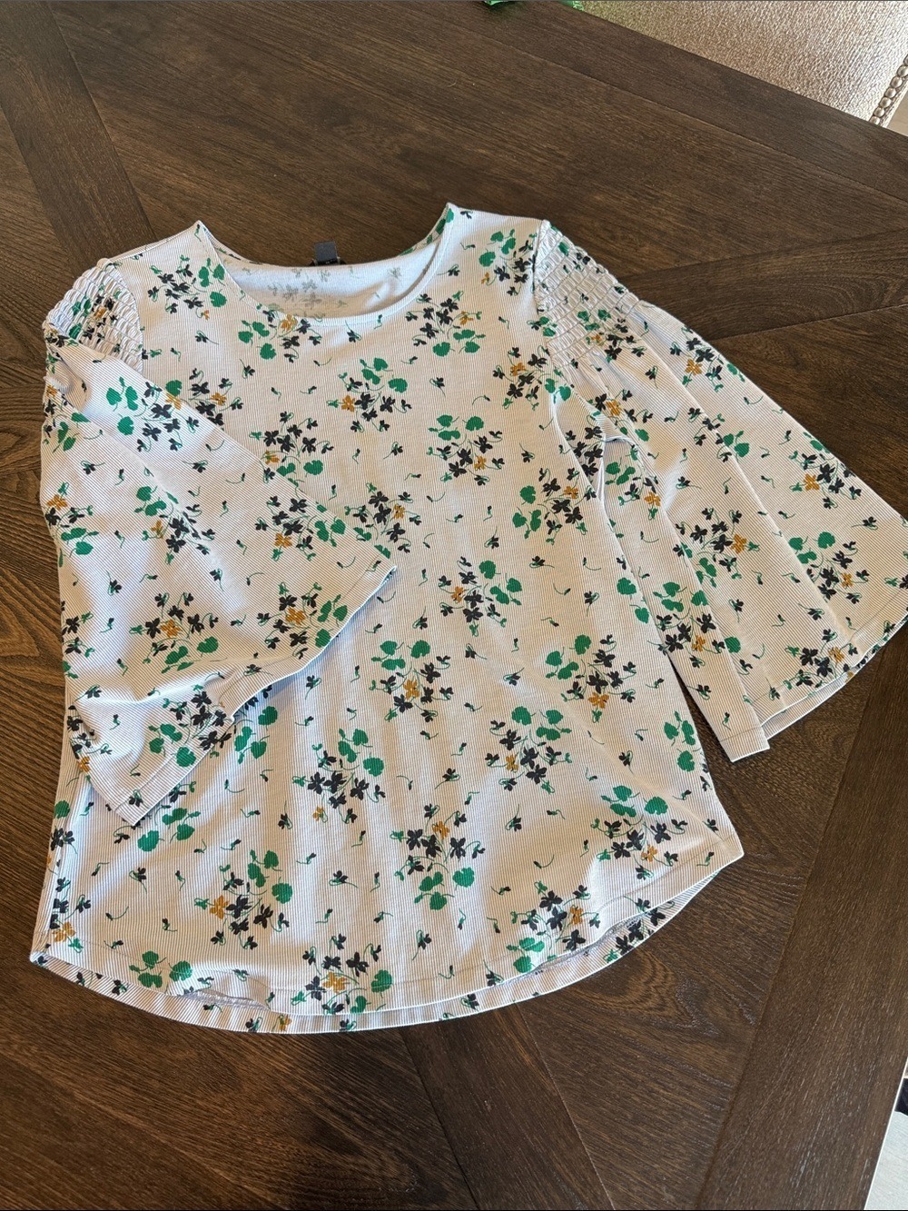 Ann Taylor Floral Tee Size Small